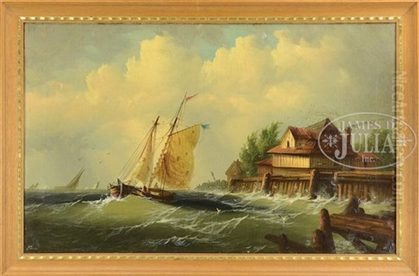 Sailing In Choppy Harbor - view 1