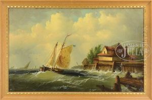 Sailing In Choppy Harbor
