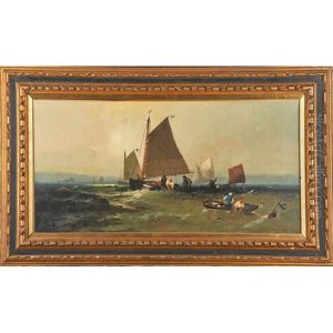 On The Fishing Banks by Franklin Dullin Briscoe