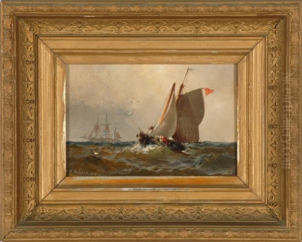 A Small Vessel Battling Swells - view 1