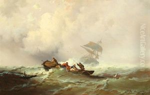 Pulling In The Catch (+ Rough Seas; 2 Works) by Franklin Dullin Briscoe