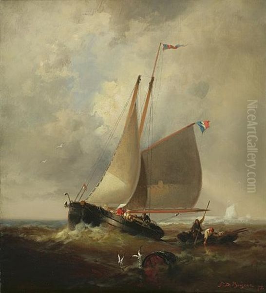 Retrieving The Barrel - view 1