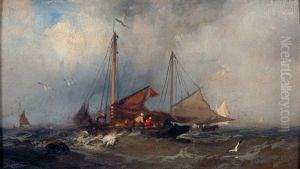Boats On A Stormy Sea Boats On A Stormy Sea