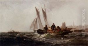 Fishing At Sunrise by Franklin Dullin Briscoe