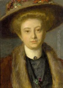 An Elegant Lady by August Allebe