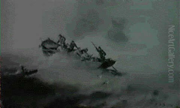 Sailors Caught In Gale - view 1