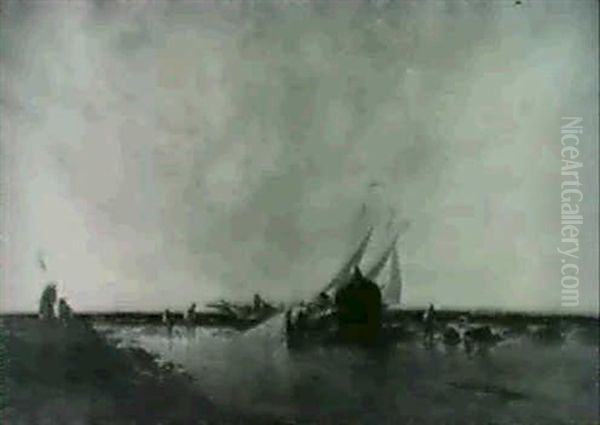 Drawing In The Nets/fisherfolk On The Shore - view 1