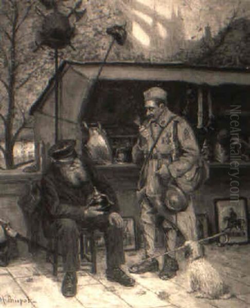 An Antique Dealer On The Banks Of The Seine - view 1