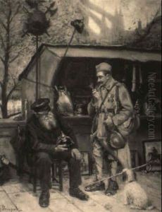 Antique Dealer On The Banks Of The Seine