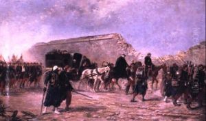 Troops On The Move by Emile Brisset