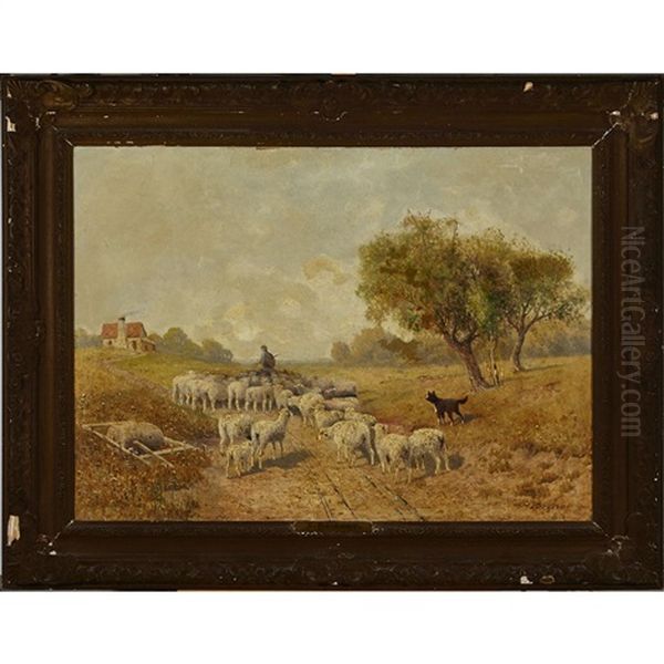 Shepherd Leading His Flock - view 1