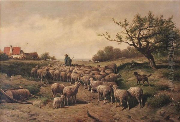 Shepherd Leading His Flock - view 1