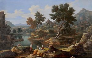 Grande Paesaggio Italiano by Etienne Allegrain