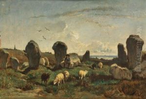Megalithes En Bretagne by Felix Saturnin Brissot de Warville