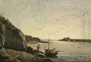 Pecheurs Bretons by Felix Saturnin Brissot de Warville