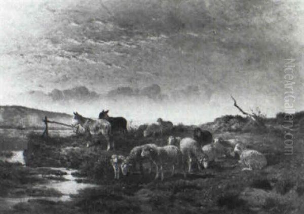 Sheep In A Landscape - view 1