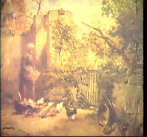 La Cour De Ferme by Felix Saturnin Brissot de Warville