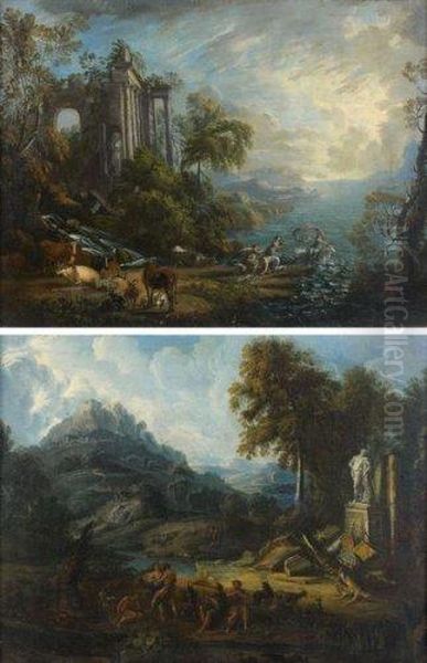 Danse Paysanne Dans Un Paysage Classique - view 1