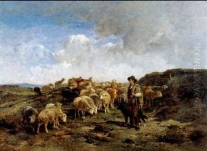 Herder En Zijn Kudde Herder En Zijn Kudde