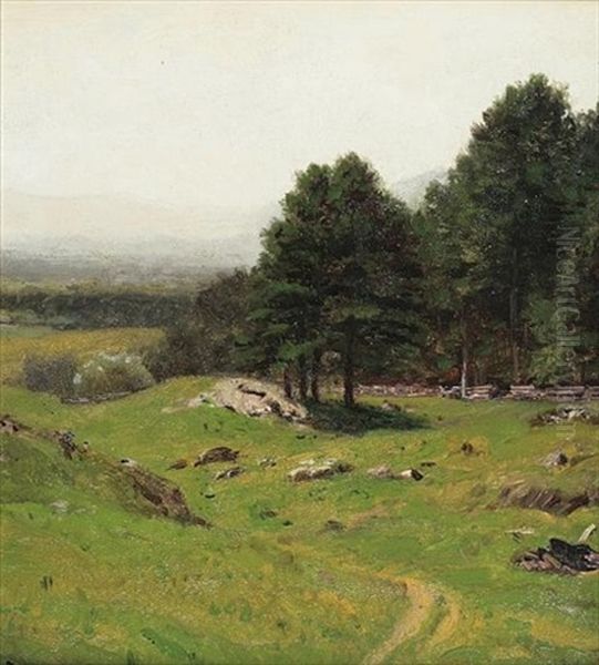 Hilly Landscape (+ Still Life Of Strawberries, Smlr; 2 Works) - view 1