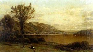 View Of A Mountain Lake by John Bunyan Bristol