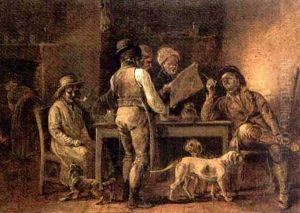 Figures Round A Table, In An Interior Figures Round A Table, In An Interior