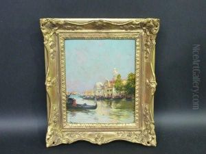 L'ile Saint Michel, Venise by Raymond Allegre
