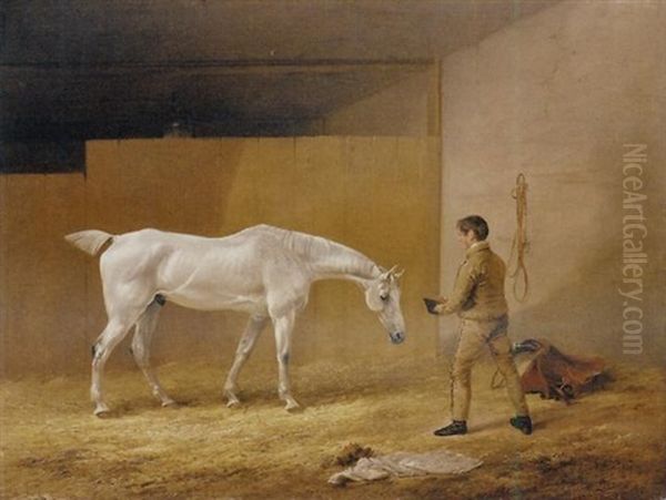 A Grey Hunter And Stable Boy - view 1