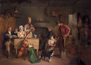 The Parish Clerk, Saturday Evening by Edmund Bristow