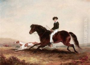 Portrait Of William 3rd Earl Of Craven On His Pony Following The Hunt