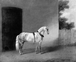 Carriage Horse By His Stable by Edmund Bristow