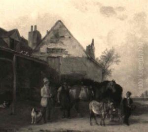 The Blacksmith's Shop by Edmund Bristow