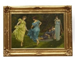 Young Maidens Dancing by William Edward Frank Britten
