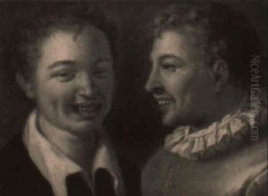 The Heads Of Two Laughing Boys by Francesco Brizzio