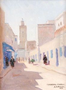 Rue Animee De Mogador Maroc Essaouira
