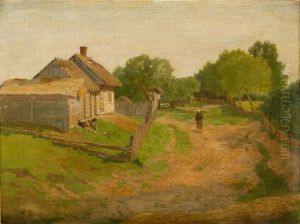 Pejzaz Wiejski by Walery Brochocki