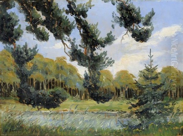 Sommerlandschaft Mit See - view 1