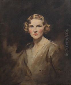 Portrait Of Joan Pollock, Wife Of The Bishop Of Norwich