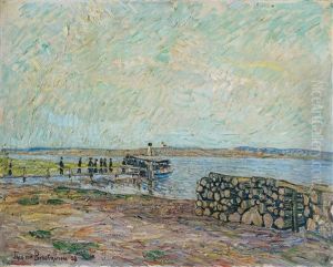 Dampferbrucke An Der Havel by Theo Von Brockhusen