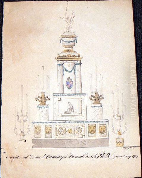 Progetto Per Il Catafalco Di S.s. Pio Ix - view 1