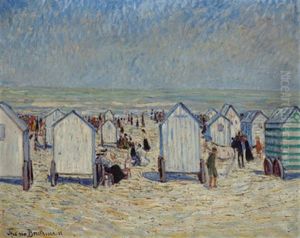 Badehutten In Ostende
