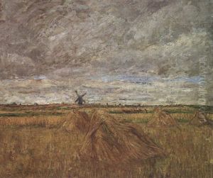 Landschaft Mit Windmuhle Landschaft Mit Windmuhle
