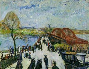 Feierliche Eroffnung Der Havelbrucke Bei Baumgartenbruck by Theo Von Brockhusen