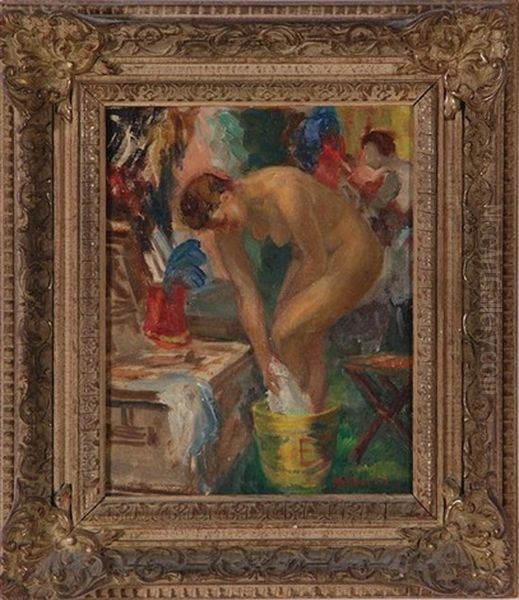 Nude Bathing; Nudes At Lake (2 Works) - view 1