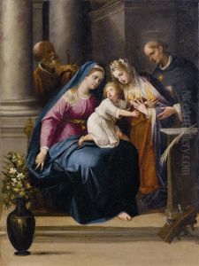 Sposalizio Di Santa Caterina, Con San Giuseppe E San Tommasod'aquino Sposalizio Di Santa Caterina, Con San Giuseppe E San Tommasod'aquino