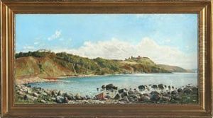 Coastal Scenery From Bornholm At Hamershus Castle Coastal Scenery From Bornholm At Hamershus Castle