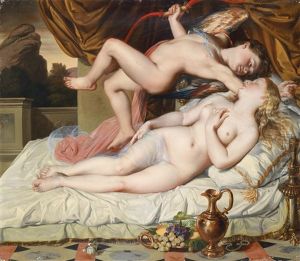 Cupido Und Psyche by Charles (Karoly) Brocky