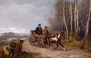 Z Wiatykiem by Josef Brodowski the Younger