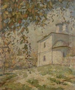 Eglise Orthodoxe Dans Un Paysage by Isaak Izrailevich Brodsky