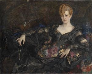 Portrait Of A Lady by Isaak Izrailevich Brodsky